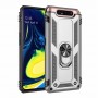 Stevige Ring backcover voor Samsung A80/A90 Zilver