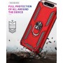 Stevige Ring backcover voor Samsung A80/A90 Rood