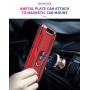 Stevige Ring backcover voor Samsung A80/A90 Rood