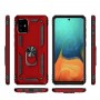 Stevige Ring backcover voor Samsung A51 5G Rood