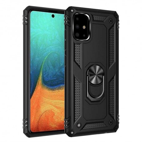 Stevige Ring backcover voor Samsung A51 5G Zwart