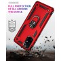 Stevige Ring backcover voor Samsung A71 5G Rood