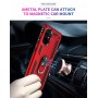 Stevige Ring backcover voor Samsung A71 5G Rood