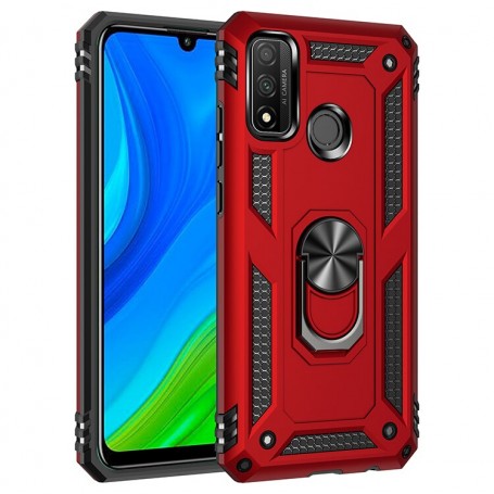 Stevige Ring backcover voor Huawei P smart 2020 Rood