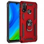 Stevige Ring backcover voor Huawei P smart 2020 Rood