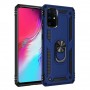 Stevige Ring backcover voor Huawei P 40 Blauw