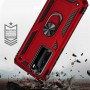 Stevige Ring backcover voor Huawei P 40 Rood