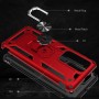 Stevige Ring backcover voor Huawei P 40 Rood