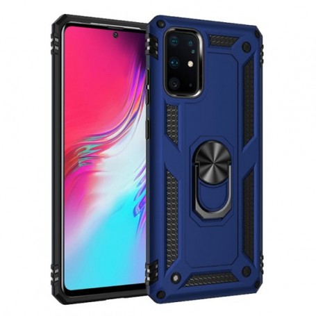 Stevige Ring backcover voor Huawei P 40 pro Blauw