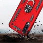 Stevige Ring backcover voor Samsung A70 Rood