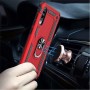 Stevige Ring backcover voor Samsung A70 Rood