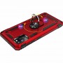 Stevige Ring backcover voor Samsung A41 Rood