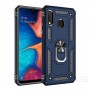 Stevige Ring backcover voor Samsung A40 Blauw