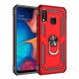 Stevige Ring backcover voor Samsung A40 Rood