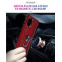 Stevige Ring backcover voor Samsung A31 Rood