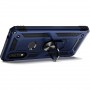 Stevige Ring backcover voor Samsung A30 Blauw