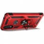 Stevige Ring backcover voor Samsung A30 Rood