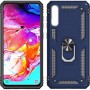 Stevige Ring backcover voor Samsung A10 Blauw