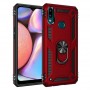 Stevige Ring backcover voor Samsung A10S Rood