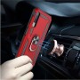 Stevige Ring backcover voor Samsung A7 2018 Rood