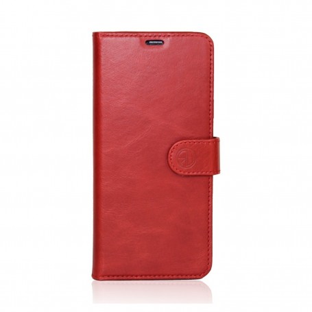 Echt Leren Book Case iPhone 13 Pro Max Rood