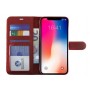 Echt Leren Book Case iPhone 13 Pro Max Rood