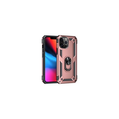 Stevige Ring Backcover voor iPhone 13 Pro Max Rosé Goud