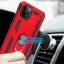 Stevige Ring Backcover voor iPhone 13 Pro Max Rood